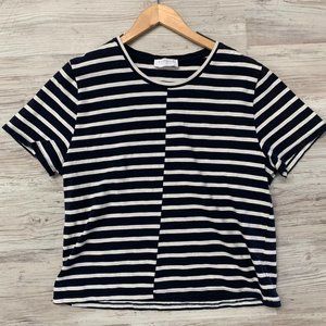 Navy & White Striped Everlane Top Sz XL